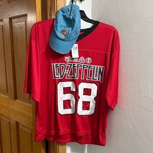 ❤️68 Zofo Led Zeppelin jersey 2X w Led Zeppelin US tour 1975 🧢